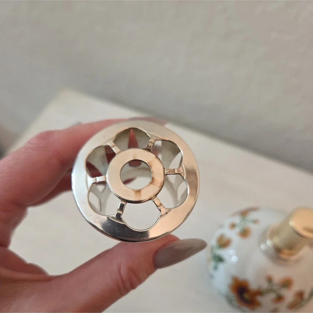 Vintage Berger Limoges France Floral Fragrance Lamp Diffuser